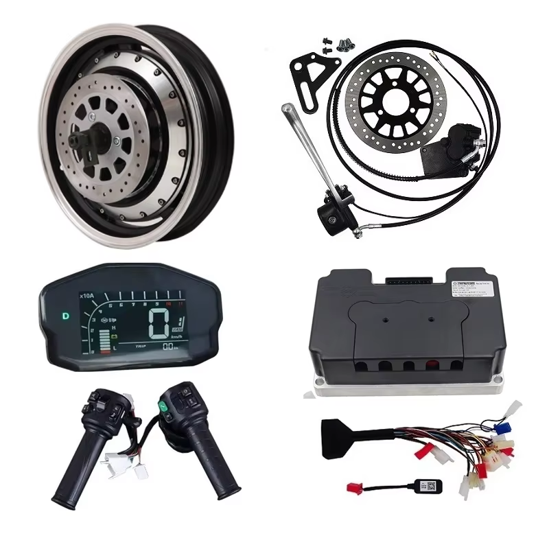 72V 5000W Hub Motor Kit - QSMOTOR 5000W 72V 14inch Electric Hub