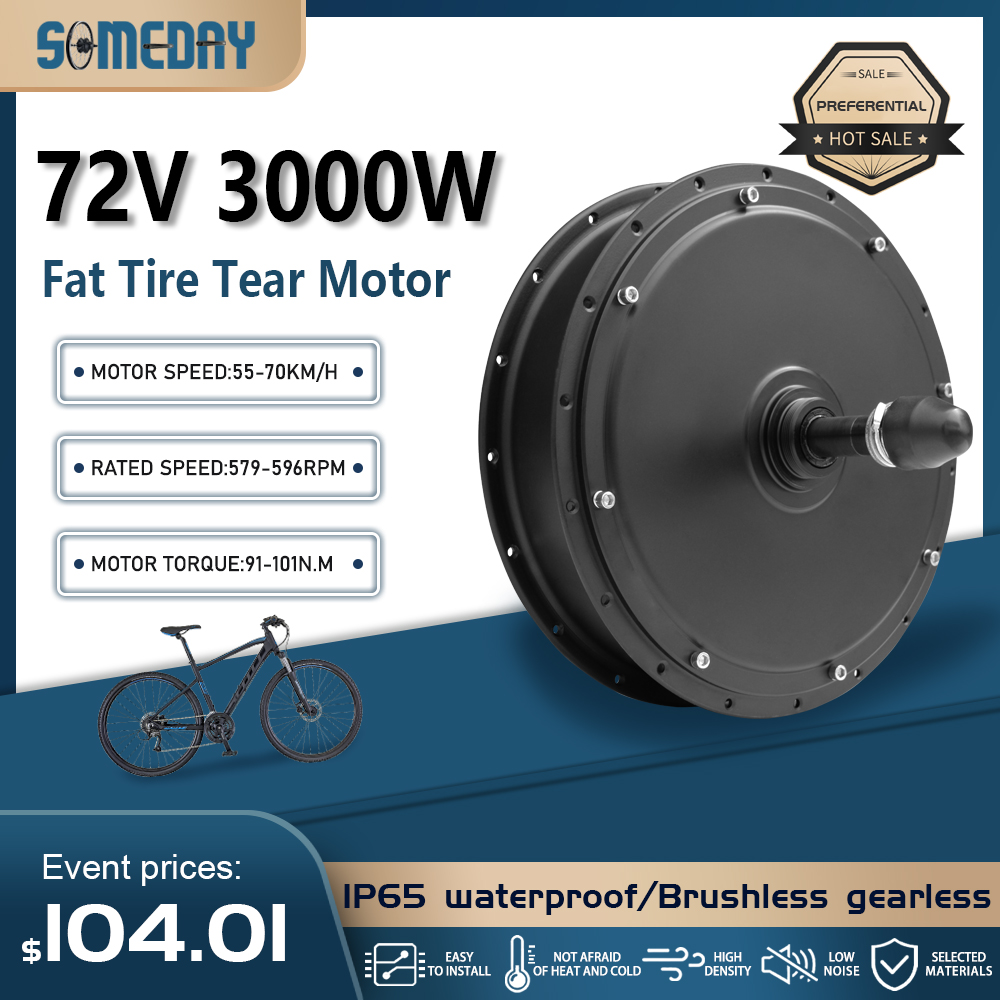 Ebike Conversion Kit 72V 3000W - Fat tire E-Bike Motor 72V 3000W