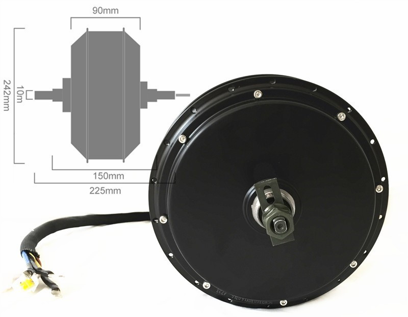 NBpower QS205 50H V3 72v 5000W - 72V 5000W Hub Motor Kit 评论和价格