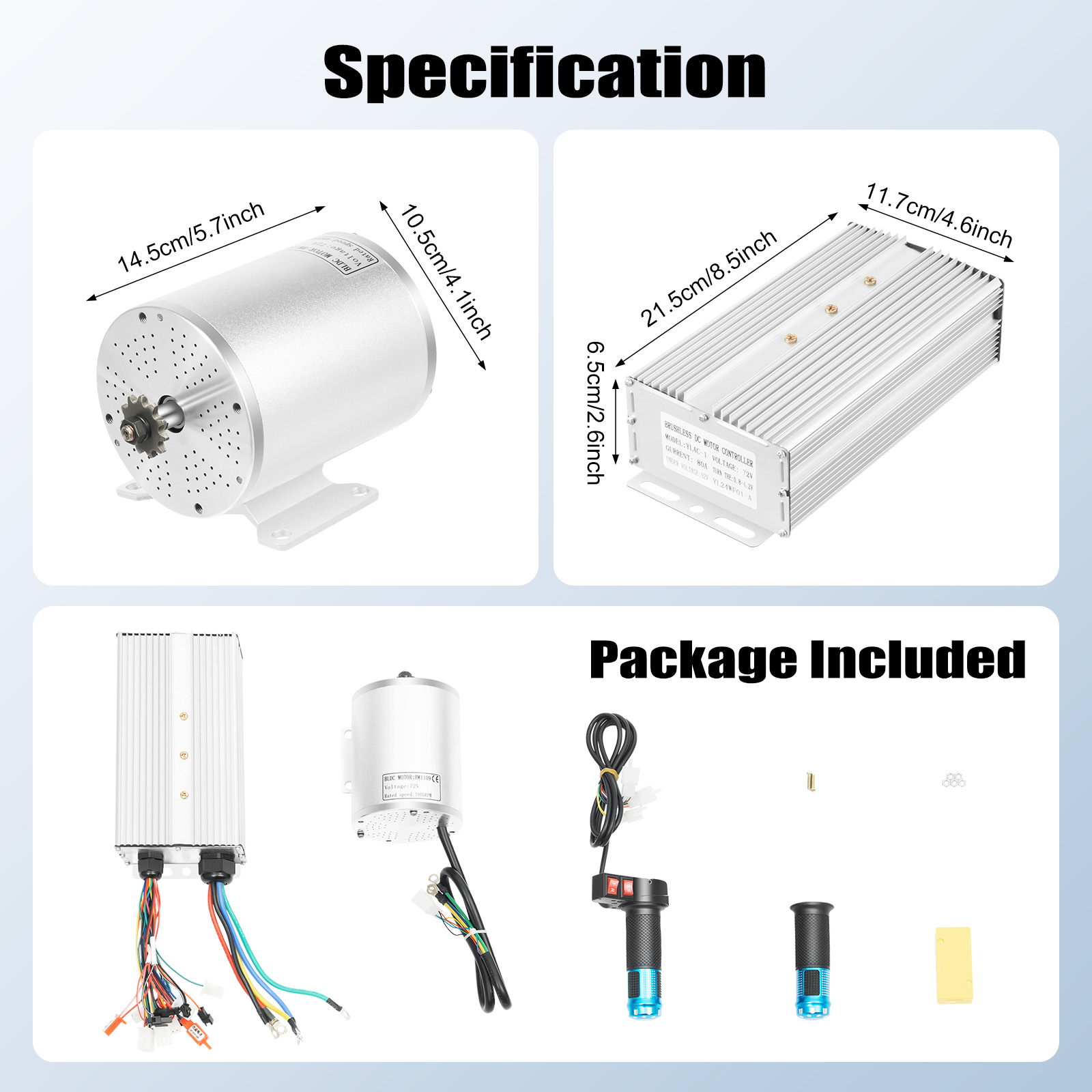 3000W Brushless Motor Kit with - Ebike Conversion Kit 72V 3000W 评论和价格
