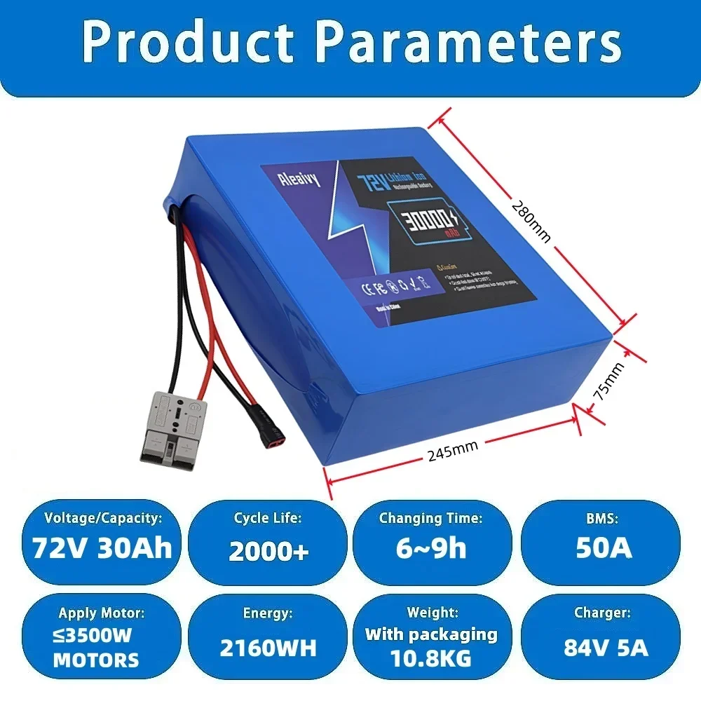 72V 30Ah High Power Fast Charg - Electric Bicycle Battery 72V 30Ah 评论和价格